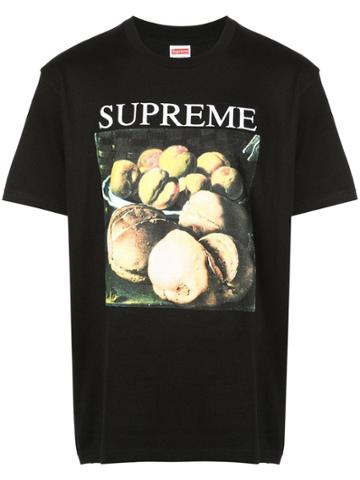 Supreme Still Life Print T-shirt - Black