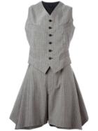 Jean Paul Gaultier Vintage Suspender Shorts And Vest Set