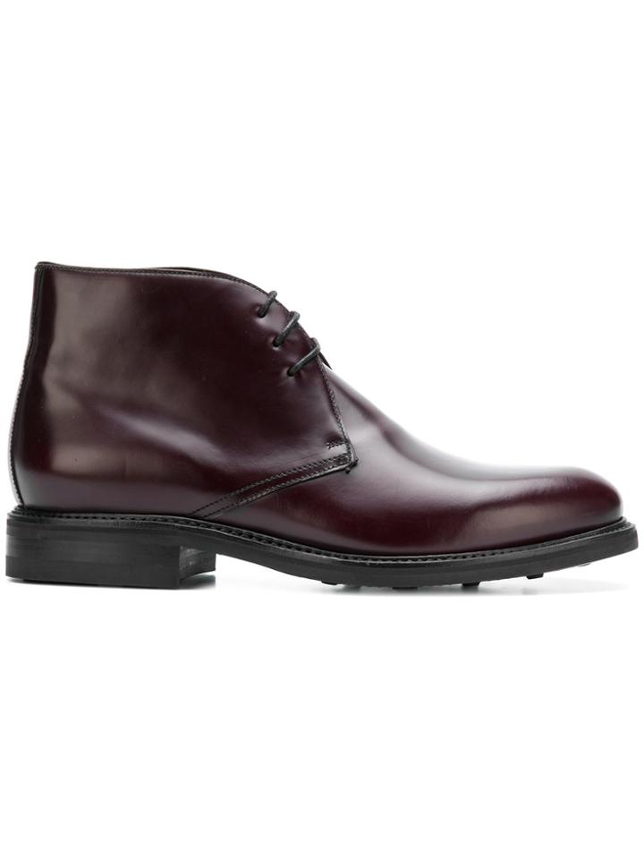 Berwick Shoes Lace-up Boots - Red