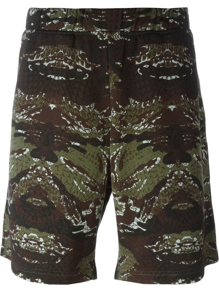 Marcelo Burlon County Of Milan 'cardenas' Track Shorts, Men's, Size: Large, Brown, Cotton