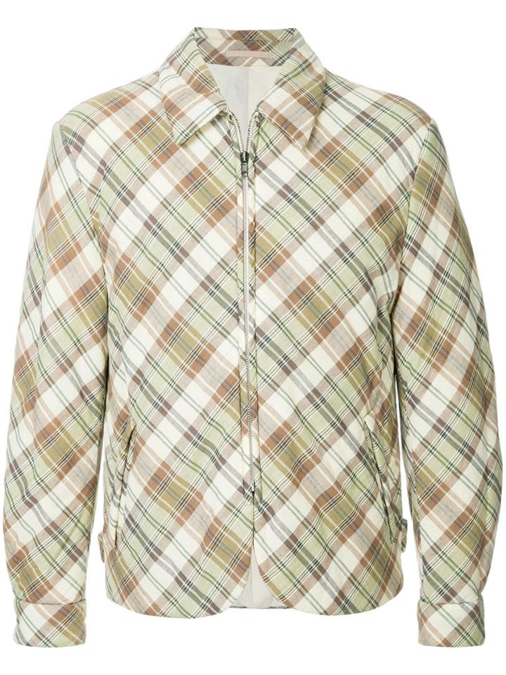 Comme Des Garçons Vintage Padded Plaid Jacket - Neutrals