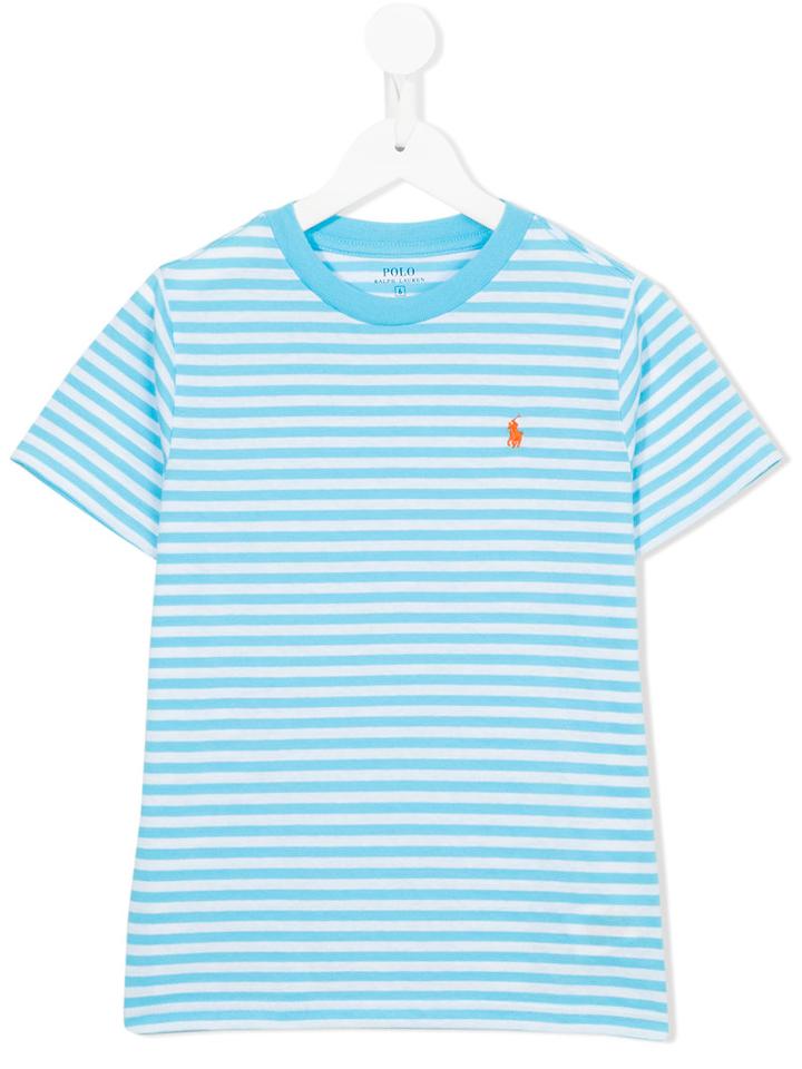 Ralph Lauren Kids Striped T-shirt, Toddler Boy's, Size: 2 Yrs, Blue