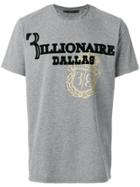 Billionaire Logo Print T-shirt - Grey