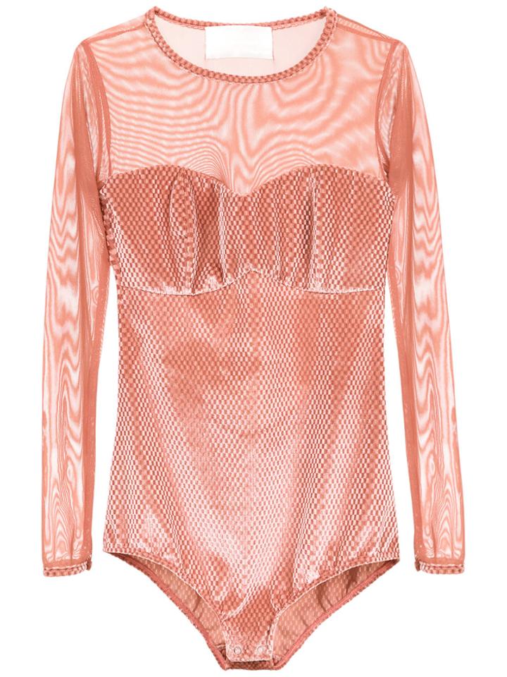 Lilly Sarti Tulle Bodysuit - Pink & Purple