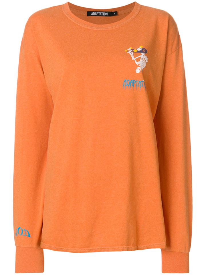 Adaptation Logo Print Sweatshirt - Yellow & Orange