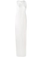 Rick Owens Drkshdw Long Sleeveless Tank Dress - White