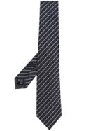 Giorgio Armani Diagonal Stripe Tie - Grey