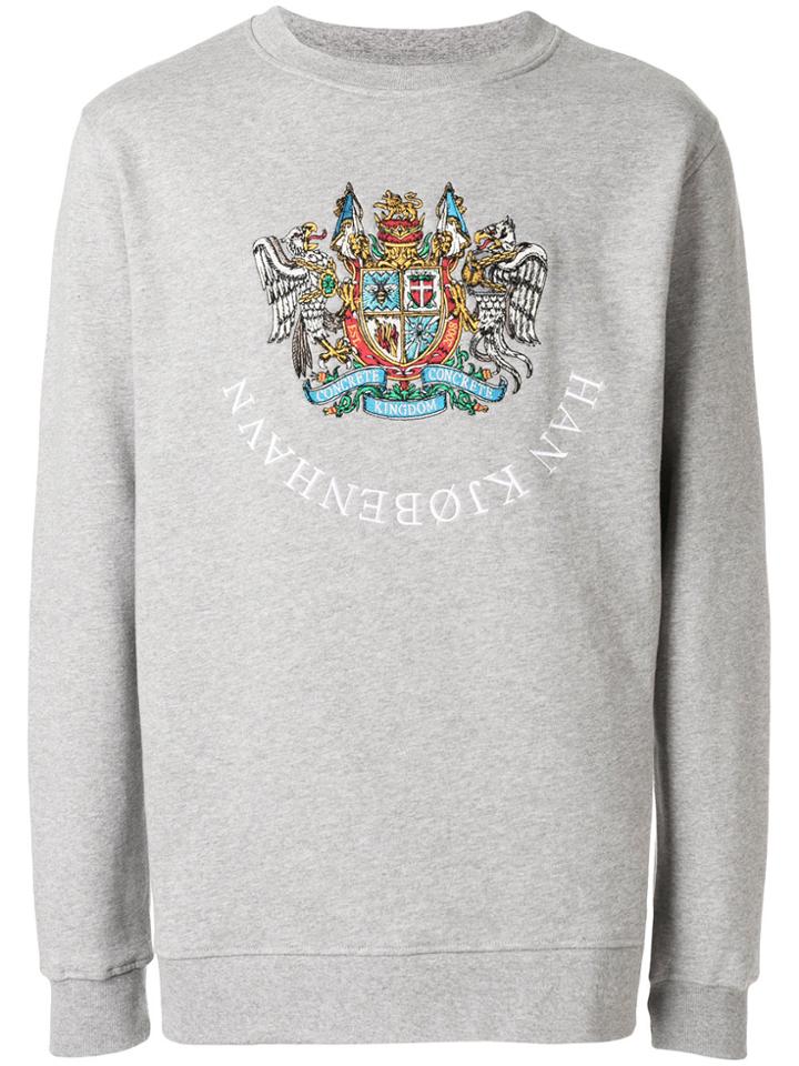 Han Kj0benhavn Embroidered Logo Sweatshirt - Grey