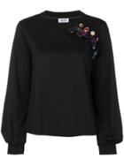 Liu Jo Brooch Knitted Top - Black