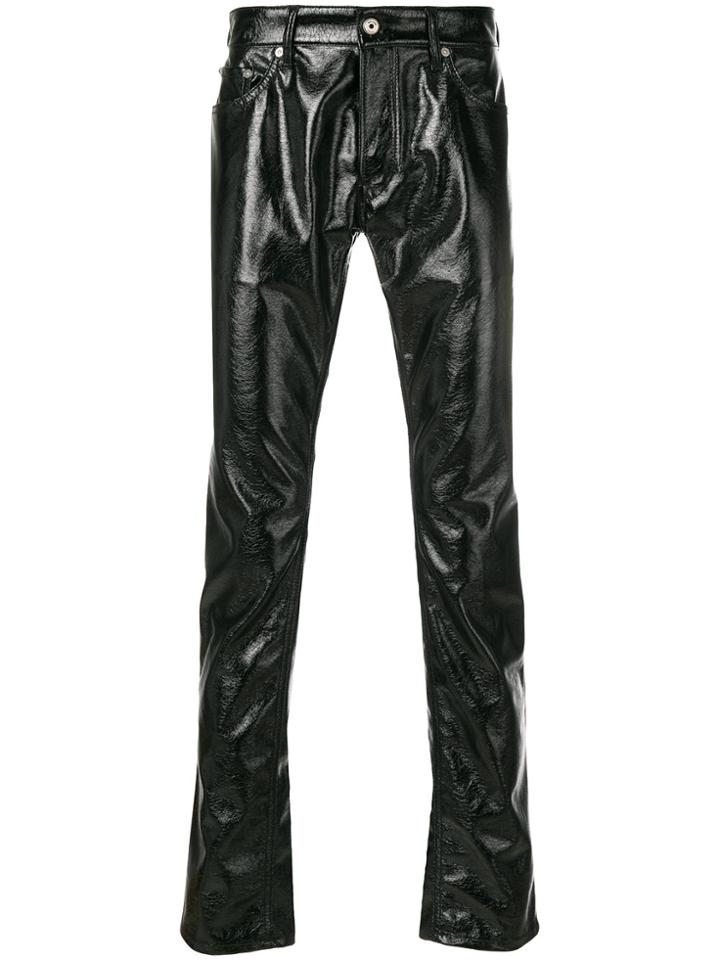 Just Cavalli Patent Leather Trousers - Black