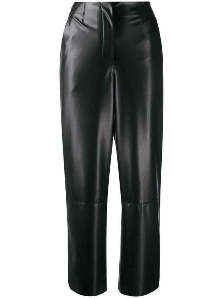 Nanushka Cropped Palazzo Pants - Black