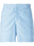 Orlebar Brown Printed Swim Shorts, Men's, Size: 36, Blue, Polyester