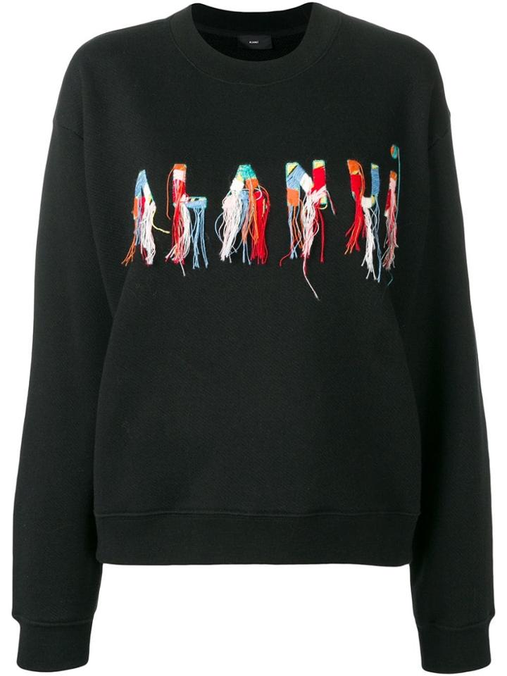 Alanui Embroidered Logo Sweater - Black