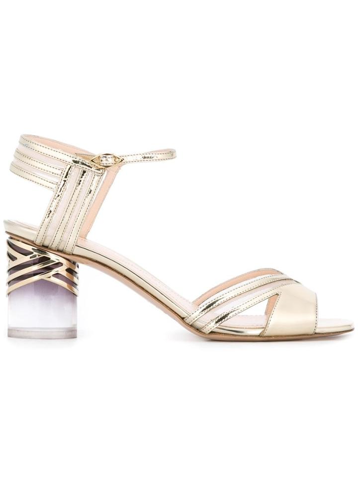 Nicholas Kirkwood 65mm Zaha Sandals - Metallic