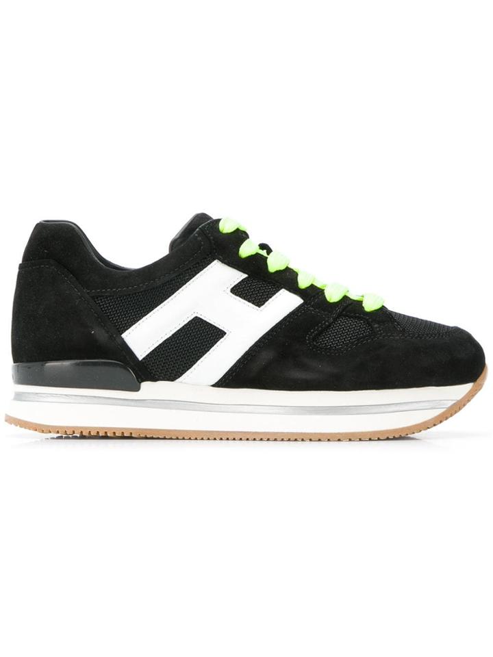Hogan Platform Logo Sneakers - Black