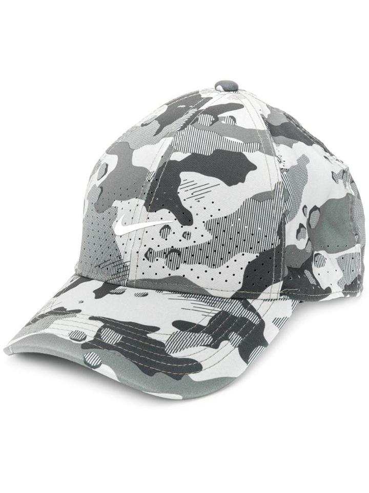 Nike Camouflage Print Baseball Cap - Green