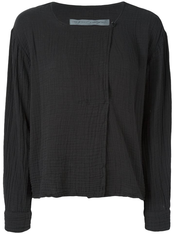 Raquel Allegra Boxy Day Blouse, Women's, Size: 3, Black, Cotton