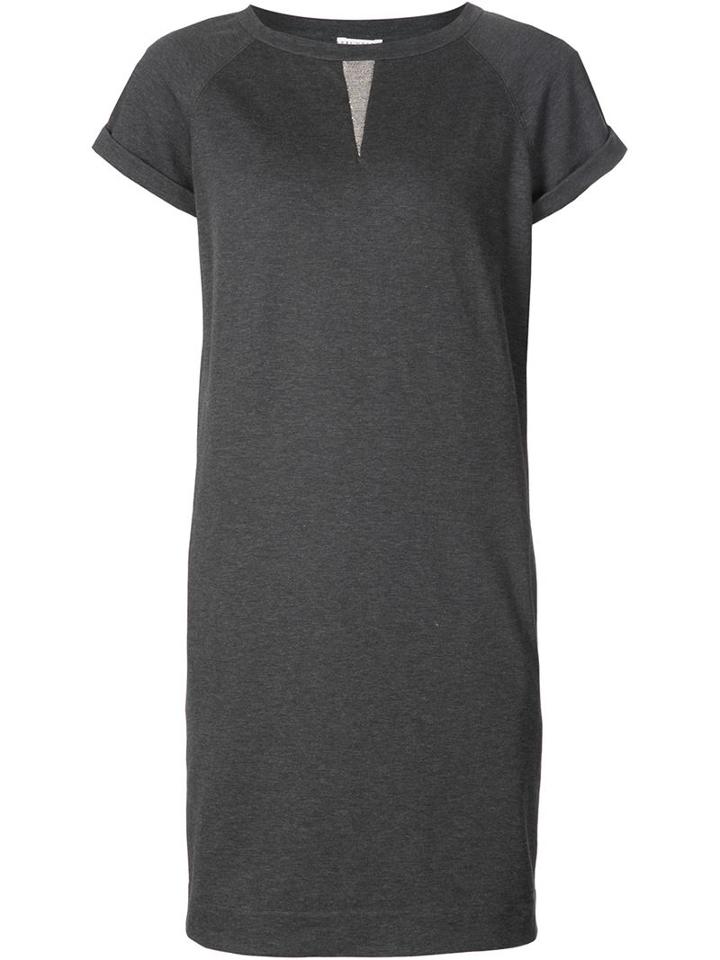 Brunello Cucinelli Crew Neck Sweater Dress