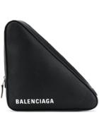 Balenciaga Triangle Medium Pochette - Black