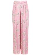 Clube Bossa Printed Riboud Palazzo Pants - Pink & Purple