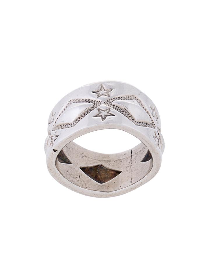 Cody Sanderson Wide Engraved Ring - Metallic