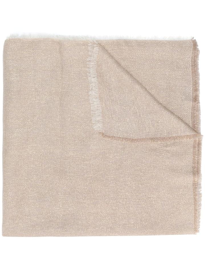 Blanca Wide Distressed Scarf - Neutrals