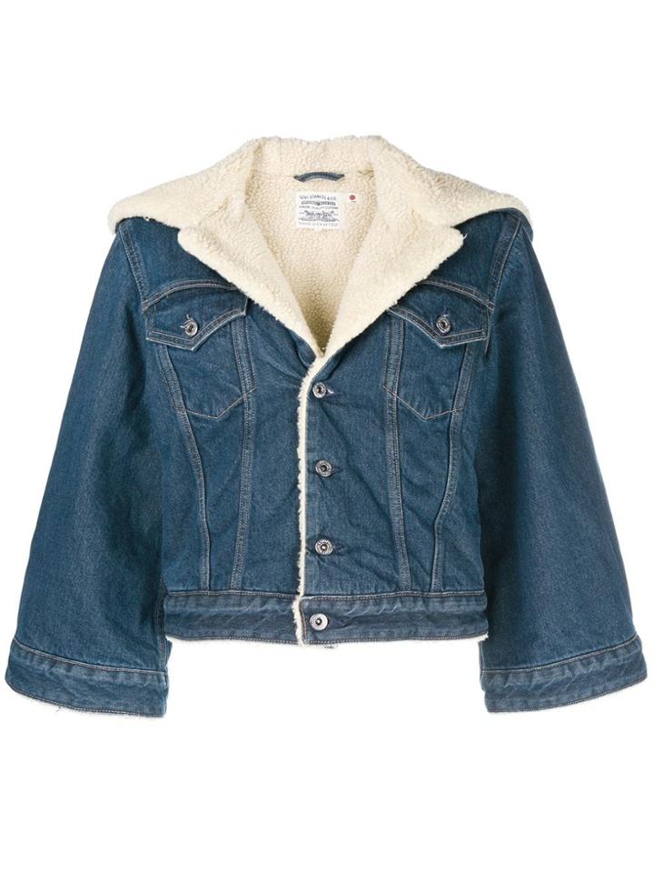 Levi's: Made & Crafted Cropped Denim Jacket - Blue