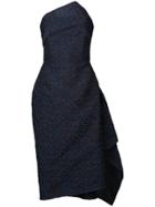 Roland Mouret Structured Cape Dress - Blue