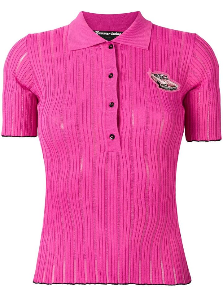 Pinko Ribbed Polo Shirt