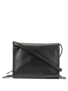Jil Sander Multiple Zipped Compartments Shoulder Bag - Black