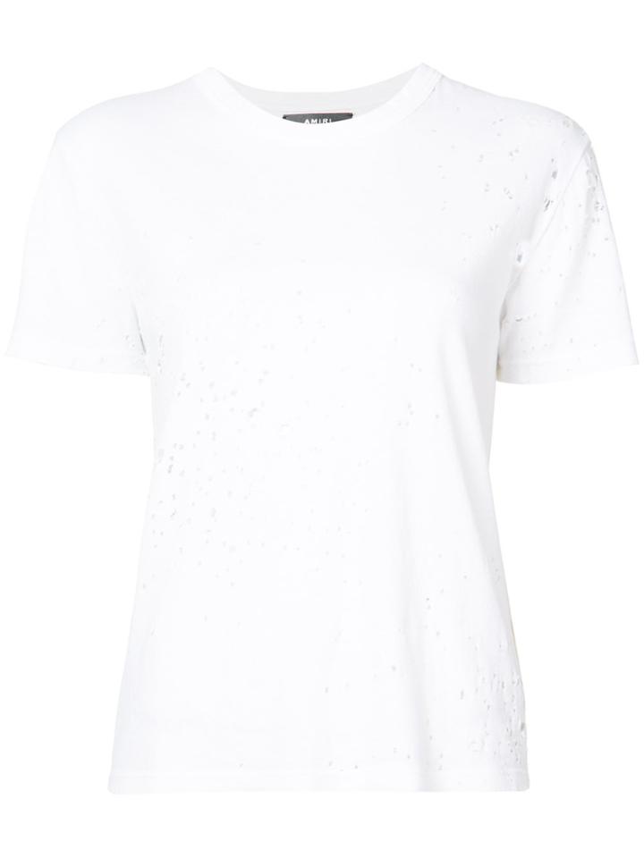 Amiri Holey T-shirt - White