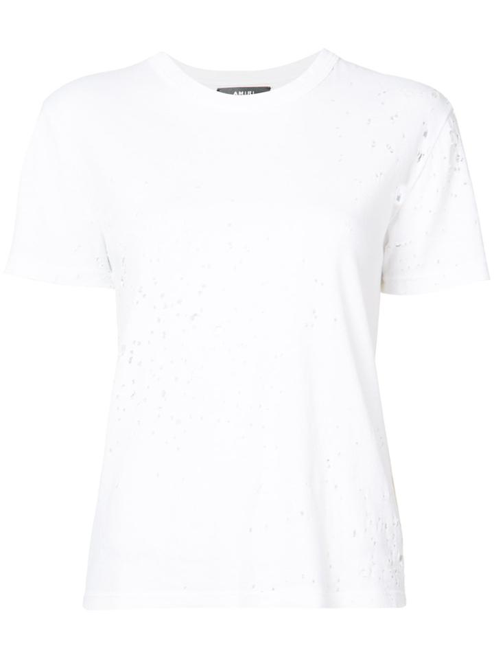 Amiri Holey T-shirt - White