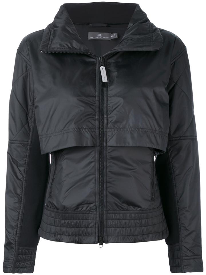 Adidas By Stella Mccartney Oversized Collar Jacket - Black