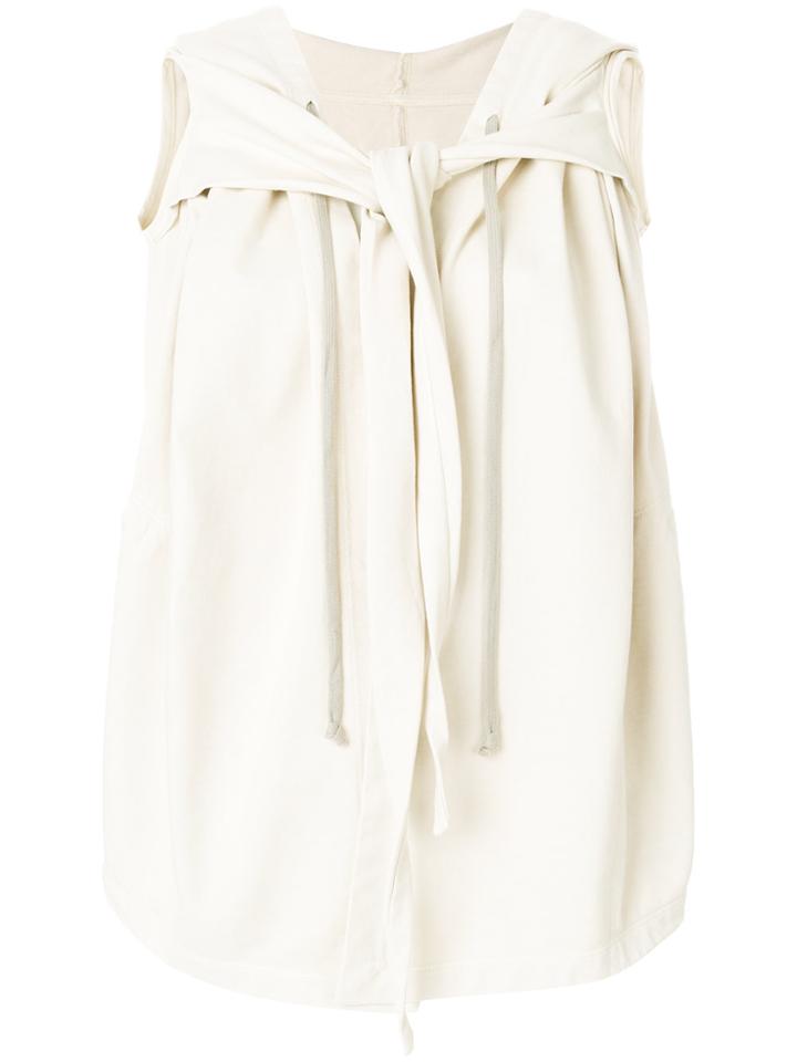 Rick Owens Drkshdw Tie Detail Waistcoat - Nude & Neutrals