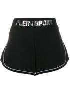 Plein Sport Metallic Logo Shorts - Black