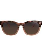 Burberry Buckle Detail Square Frame Sunglasses - Neutrals
