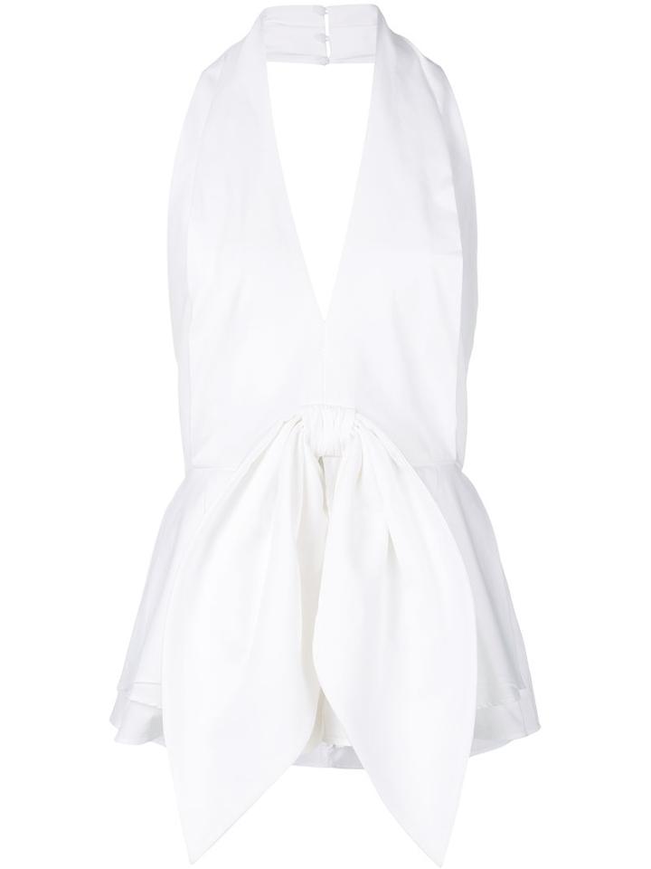 C/meo - Sleeveless Bow Blouse - Women - Cotton - L, White, Cotton