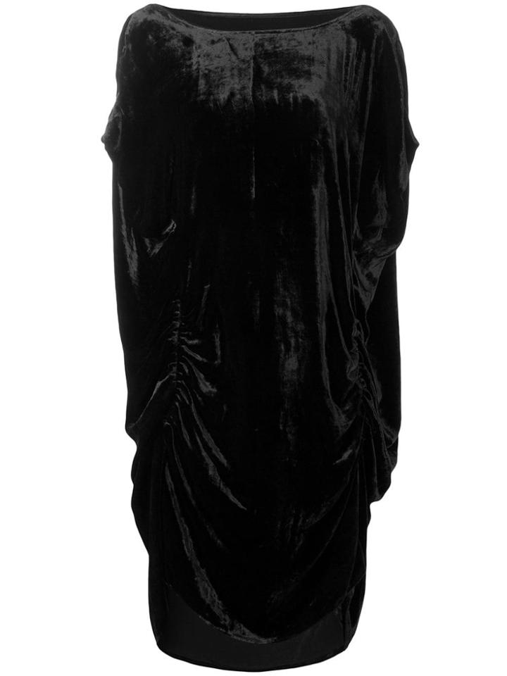 Paula Knorr Ruched Midi Dress - Black