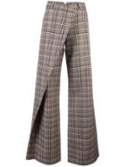 Monse Plaid Flared Trousers