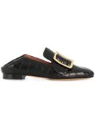 Bally Embossed Janelle Loafers - Black