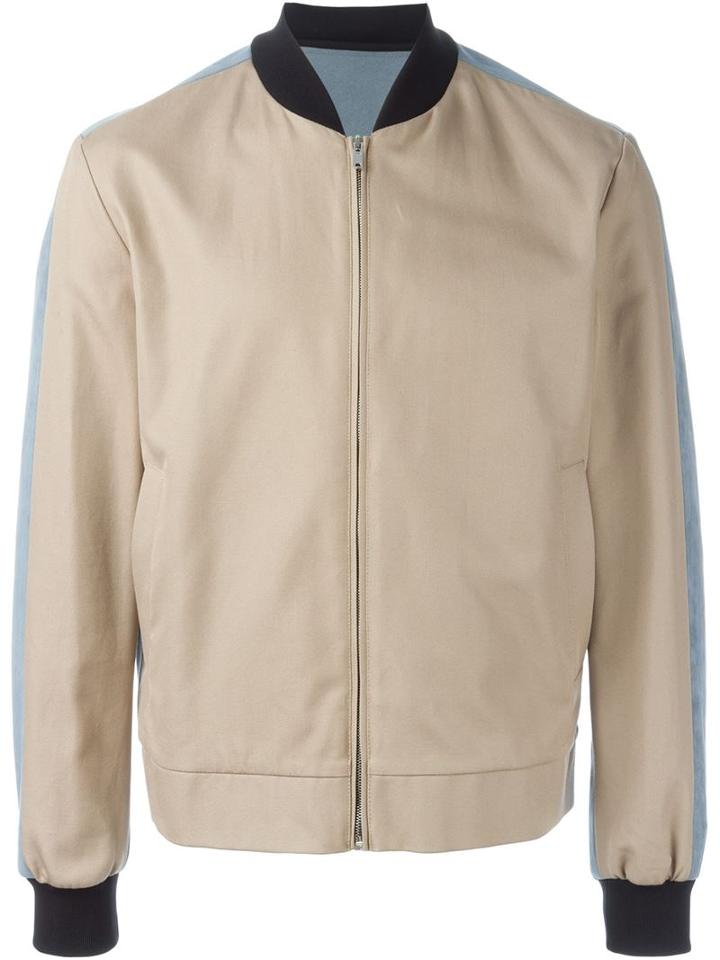 Msgm Colour Block Bomber Jacket