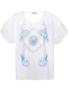 Antpitagora 'calada' Statement Of Vienna Print T-shirt, Men's, Size: Large, White, Polyester