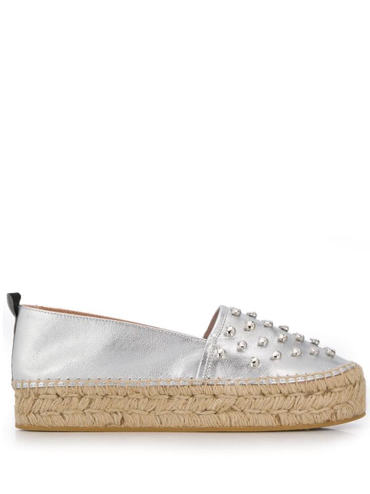 Moschino Teddy Espadrilles - Silver