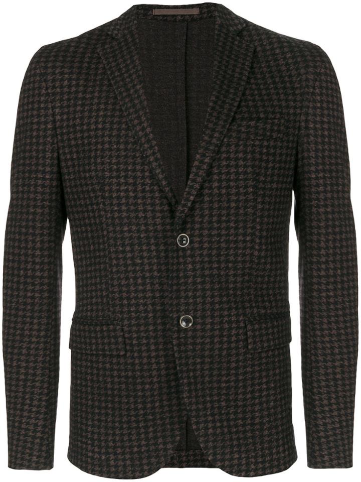 Eleventy Single Breasted Blazer - Brown