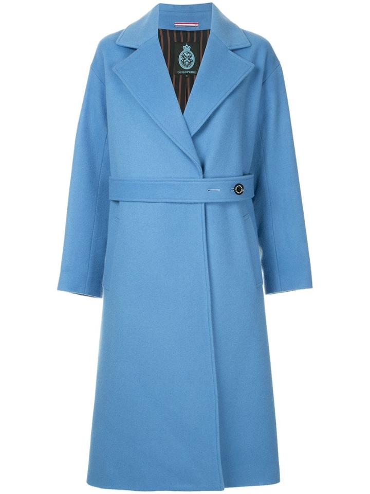 Guild Prime Oversized Long Coat - Blue