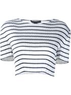 Alexander Wang Striped Cropped Top