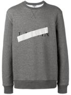 Lanvin Lanvin Bar Print Sweatshirt - Grey