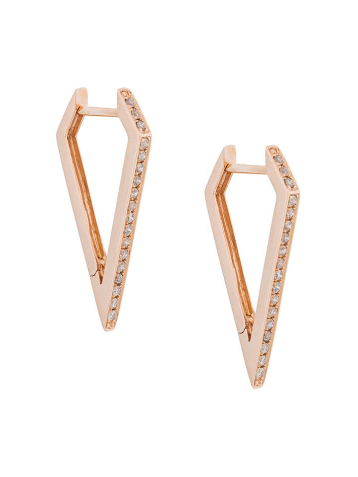 Eva Fehren Dagger Hoops - Metallic