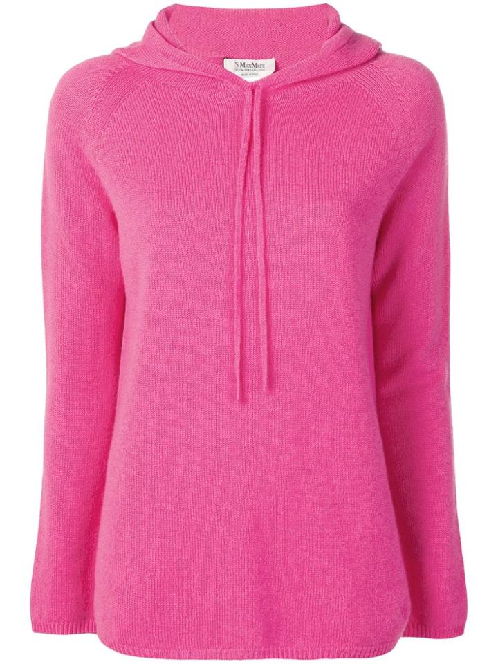 's Max Mara Meris Cashmere Hoodie - Pink