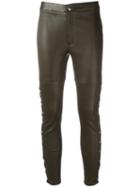 Iro 'sabrina' Trousers, Women's, Size: 36, Green, Lamb Nubuck Leather